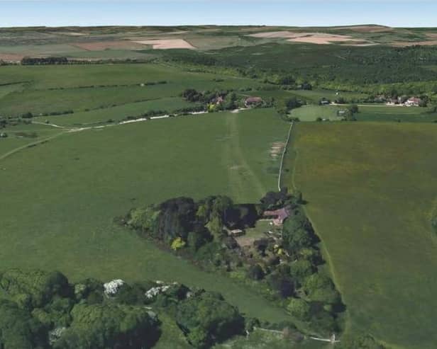 Argument returns over plans to build road over protected downland in Friston (photo from Google Maps)