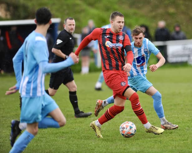 Wick in action against Worthing United - those teams are fourth and fifth in SCFL Division 1 with a few games to go | Picture: Stephen Goodger