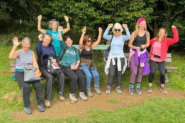 The University Hospitals Sussex cardiac rehab team from Worthing Hospital and Southlands Hospital on the 13-mile hike
