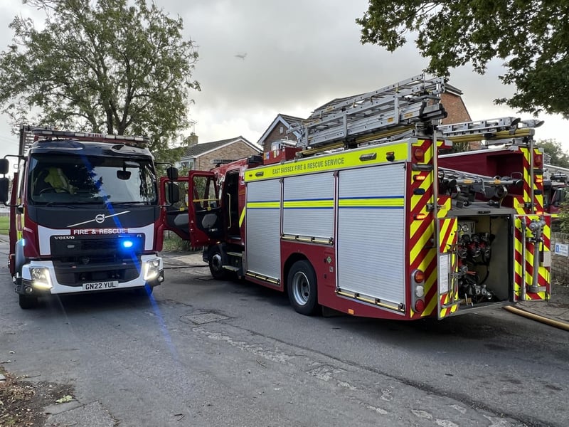 East Sussex Fire and Rescue Service said they were called to The Acorns in Hailsham at 3.34pm on Thursday, September 26