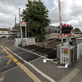 Train passengers faced delays of up to 15 minutes, after a fault with level crossing barriers near Polegate. Photo: Google Street View