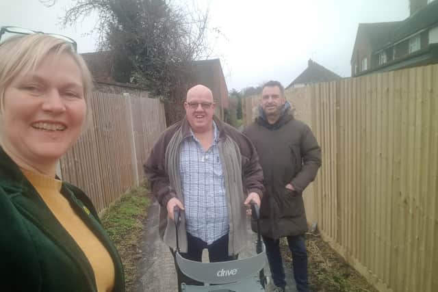 Robert Lanius said he fell twice whilst walking down a Fairlight Field footway and decided to wait until East Sussex County Council resurfaced the path before using it again.