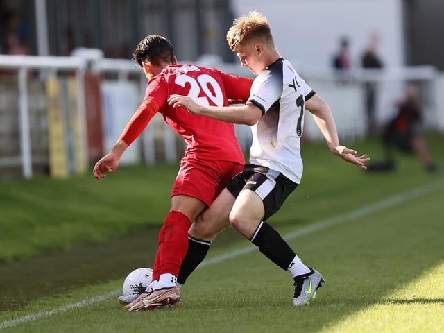 Action from Worthing's win at Dover in National League South