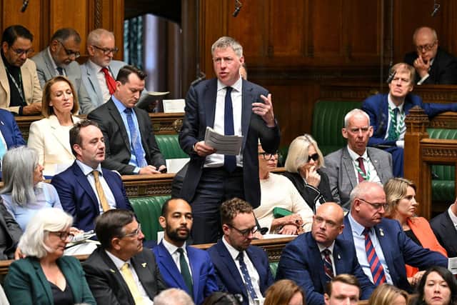 Lewes MP James MacCleary, pictured in the House of Commons in June 2025. Photo: House of Commons
