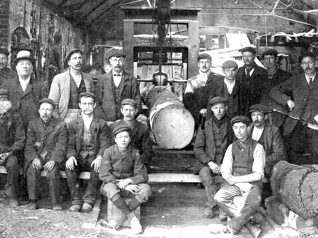 The sawmill in River Road around 1912