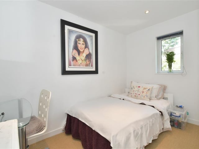 One of three bedrooms in the property