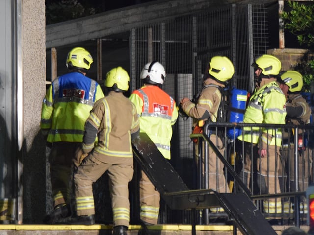 There were ‘no reports of casualties’ at an ‘accidental fire’ on the second floor of a commercial building in Eastbourne, East Sussex Fire & Rescue Service have confirmed
