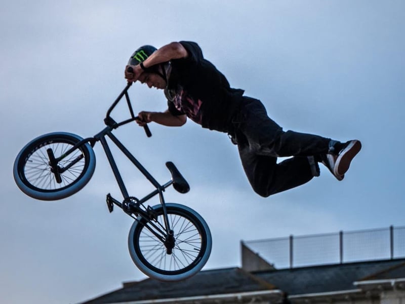 The Swatch Beach Best Trick on Hastings seafront, part of Source Park's BOH on September 5. Photo by Brian Bailey.