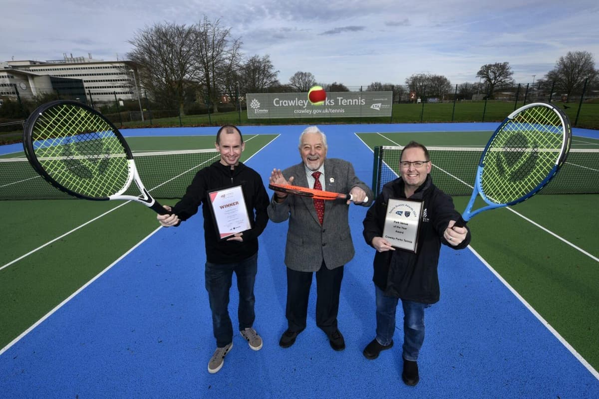 Sam Clayson Award win for Crawley’s park tennis