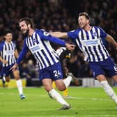 Former Brighton & Hove Albion midfielder Davy Pröpper, pictured celebrating a goal against Wolves in 2019, has come out of retirement to join Eredivisie outfit SBV Vitesse Arnhem. Picture by Bryn Lennon/Getty Images
