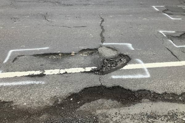 A road in Horsham has been named as the location of 'pothole of the week'