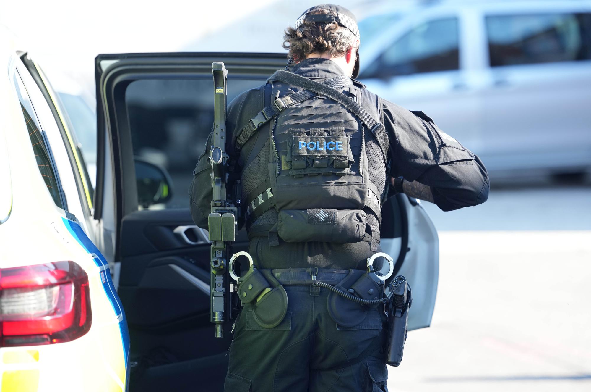A man has been arrested on suspicion of multiple offences after police received reports of a ‘woman being threatened’ in Worthing