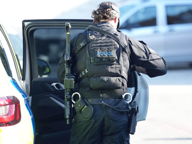 A man has been arrested on suspicion of multiple offences after police received reports of a ‘woman being threatened’ in Worthing