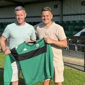 Darren Budd with Dean Cox at Burgess Hill Town | Picture: BHTFC