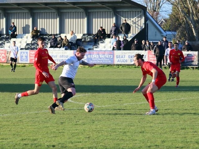 Pagham v Newhaven in the SCFL premier - it finished 0-0