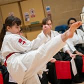 Burgess Hill Girls student Ashiana Turney at the Renshinkan England Karate International Friendship Tournament at the Triangle
