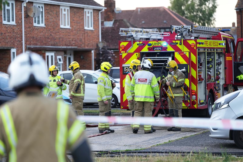 In pictures: Firefighters battle blaze in Chichester