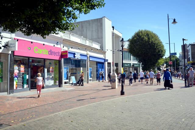 Terminus Road in Eastbourne town centre