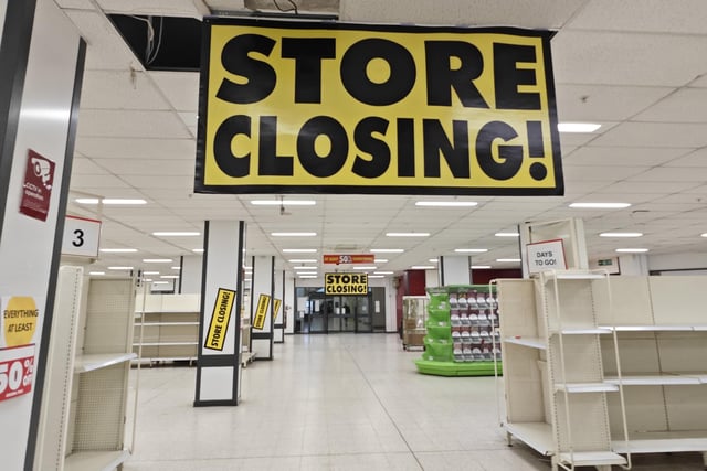Shelves in Worthing's Wilko were bare following the sale ahead of its closure