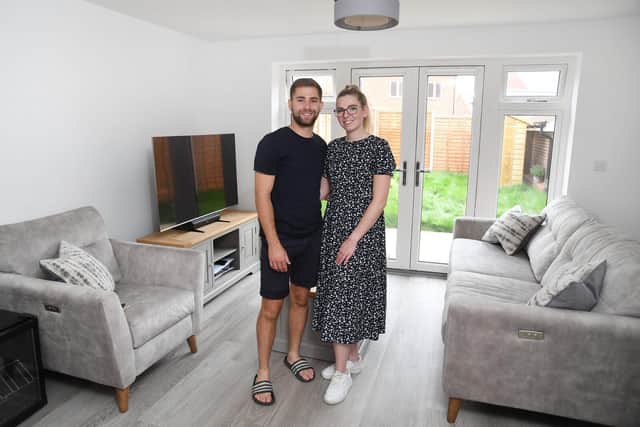 Brandon and Hayley bought their new house at Bovis Homes’ The Gateway helped by an inheritance.