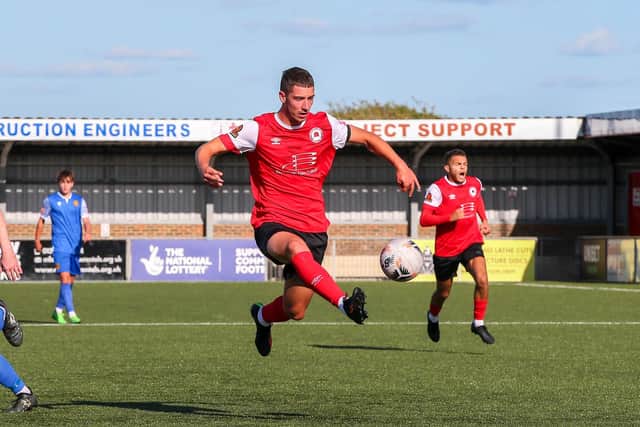 Eastbourne Borough on the attack in their FA Cup win over Uxbridge | Picture: Nick Redman
