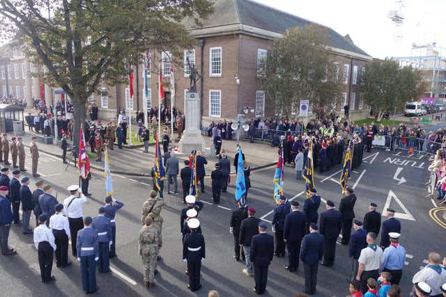 Remembrance Sunday Worthing 2022. Picture by Eddie Mitchell