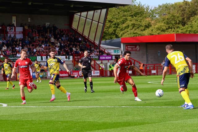Action from Crawley Town v Cheltenham | Picture: Thomas Forbes @thomasforbes_photography