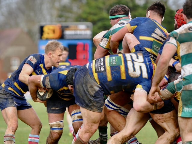 Action from Worthing Raiders' win over Guernsey at Roundstone Lane