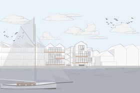 Visualisation by Remi C.T. Studio of the development at 57 River Road, Littlehampton
