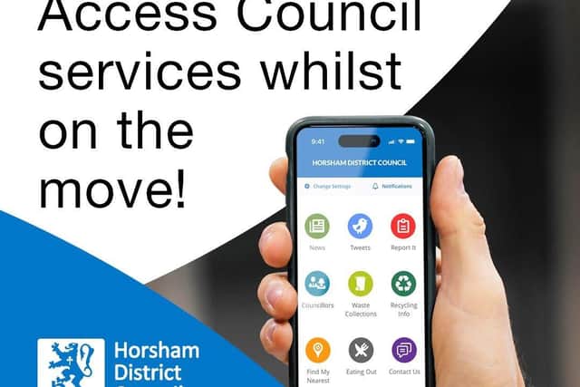 A new mobile phone app gives Horsham residents easier access to council waste services