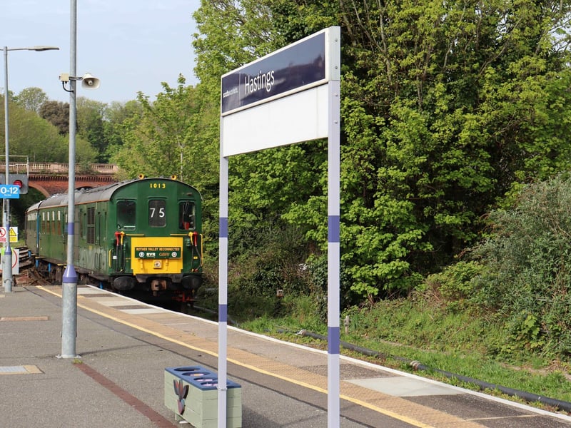 The new station at Robertsbridge Junction officially opens. Photo by Kevin Boorman.