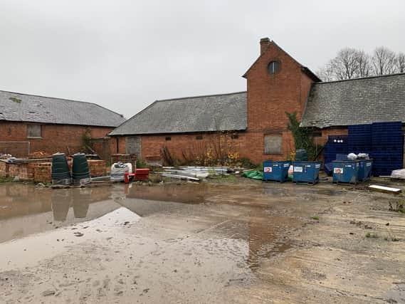 Image of the current derelict stables.