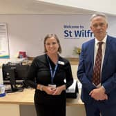 St Wilfrid’s Hospice, Chichester, Chief Executive Lois Howell, welcomed the High Sheriff of West Sussex Gary Shipton for a visit. Photo: contributed