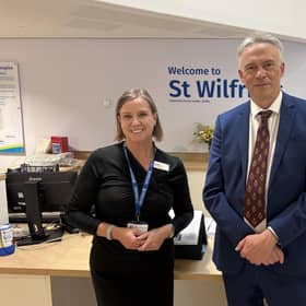 St Wilfrid’s Hospice, Chichester, Chief Executive Lois Howell, welcomed the High Sheriff of West Sussex Gary Shipton for a visit. Photo: contributed