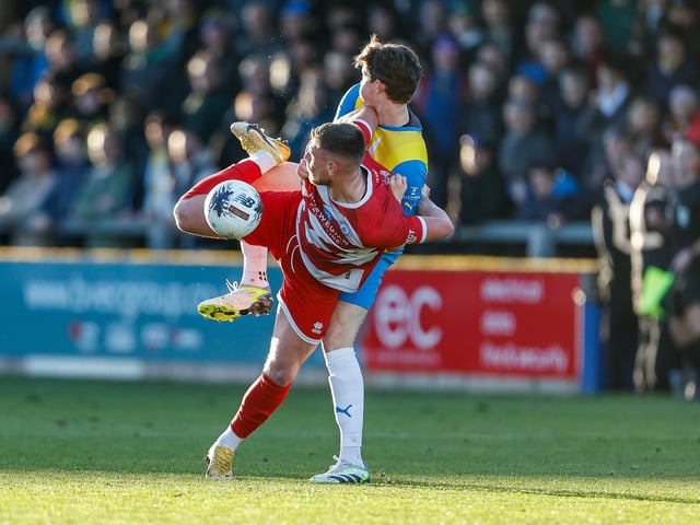 Action from Eastbourne Borough's 2-2 draw at Torquay United in National League South