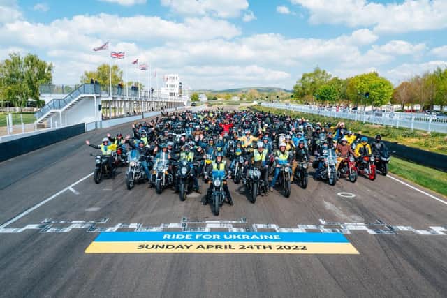 Last year's Ride for Ukraine at Goodwood Motor Circuit