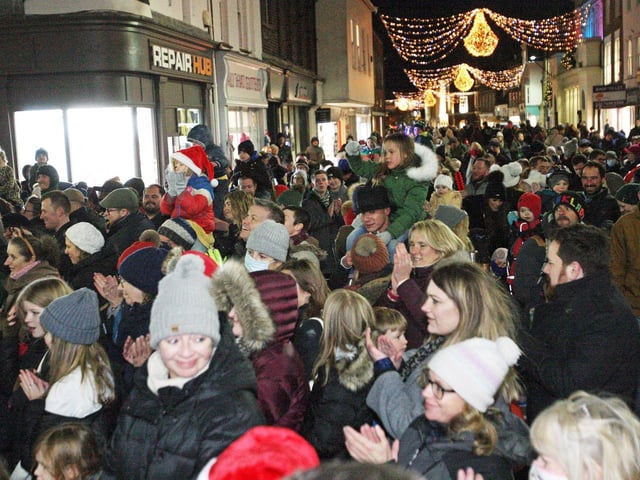 Chichester Christmas tree lights switch-on in 2021