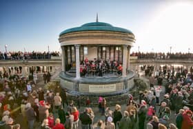 Festive revellers can still join in the celebrations at Eastbourne Bandstand’s Christmas and New Year concerts, with free access to Upper and Middle Balcony viewing areas. Picture: Graham Huntley
