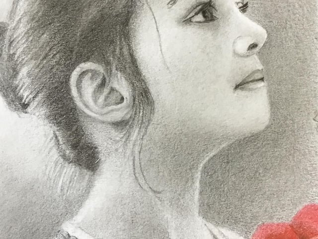 Artist Keith Boldy's drawing of Sophie that he has done for this summer's auction.