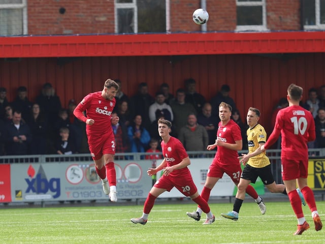 Worthing beat Maidstone in the National South play-off semi-final at a packed Woodside Road