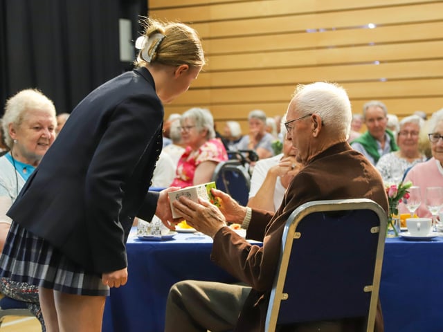 More than 120 senior citizens were treated to a summer tea party at Burgess Hill Girls on Tuesday, July 4