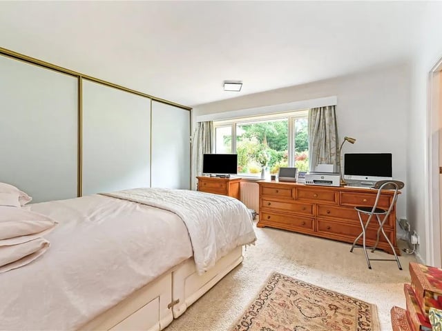 One of the property's three bedrooms