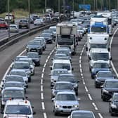 The M25 will be closed for a full weekend for the first time ever as a major project progresses to make journeys safer and reduce pollution. Picture by JUSTIN TALLIS/AFP via Getty Images