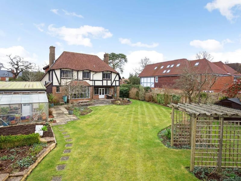 The generous rear garden.