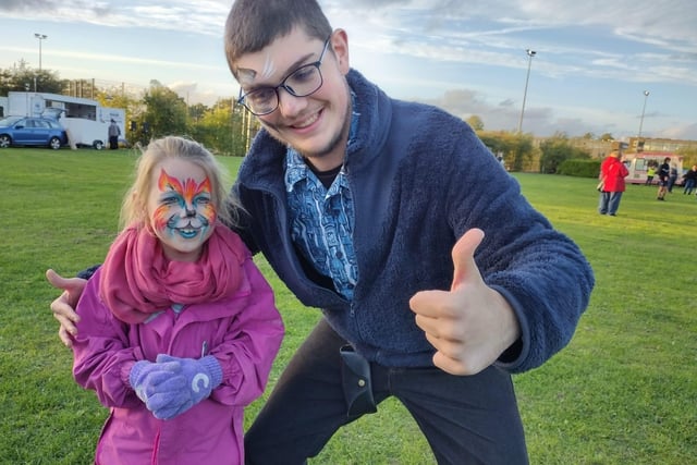 Woodlands Meeds Family Fireworks Night had face-painting and spectacular fireworks.