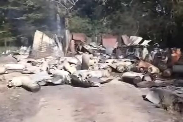 ESFRS footage from the scene on Wednesday morning. Photo: ESFRS
