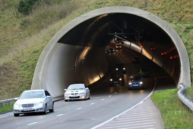 The existing road tunnel at Southwick. If a tunnel were to be built at Worthing it would be far longer