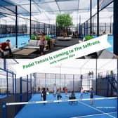The approved application will see the building of three covered padel tennis courts at the Saffrons Sports Club on Compton Place Road. Picture: Saffrons Sports Club