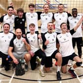 Worthing Vipers celebrate their quarter-final win - but they went out of the national cup in the semi-finals