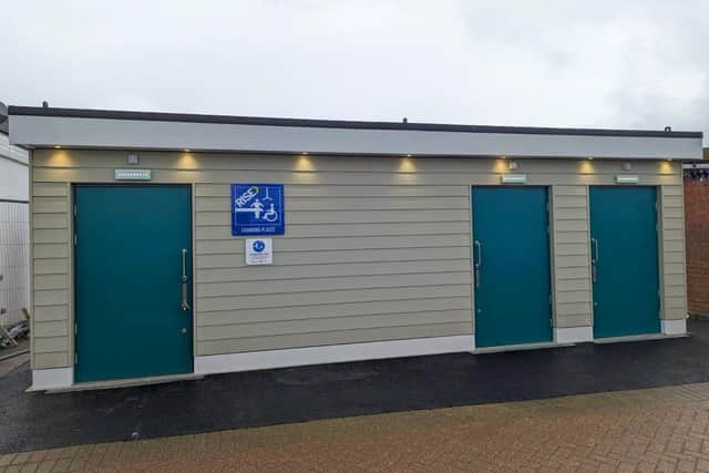 New public toilet facility in Vicarage Field, Hailsham